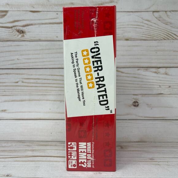 Over Rated Party Card Game by the Creators of What Do You Meme NEW - Picture 4 of 8